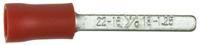 534-294a RS PRO Insulated Crimp Blade Terminal 17.6mm Blade Length, 0.5mm² to 1.5mm², 22AWG to 16AWG, Red
