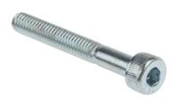 483-8247 RS PRO Bright Zinc Plated Steel Hex Socket Cap Screw, DIN 912, M4 x 30mm