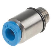 qsm-m7-4-i Festo QS Series Straight Threaded Adaptor, M7 Male to Push In 4 mm, Threaded-to-Tube Connection Style, 153319