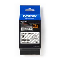 tze-s121 Brother Black on Clear Label Printer Tape, 8 m Length, 9 mm Width