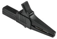 669755-21 Staubli Crocodile Clip 4 mm Connection, Brass Contact, 32A, Black