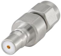 28k132-s00n5 Rosenberger Straight 50Ω RF Adapter QMA Socket to SMA Plug 18GHz