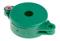 gate-valve-lockouts-gvlo-1-25-green Brady Green 1-Lock Polypropylene Gate Valve Lockout, 9.53mm Shackle, 64mm Attachment