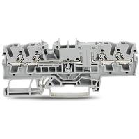 2002-1801 WAGO  TOPJOB S Series Grey, 2.5mm², 1-Level, Push In Termination, ATEX, CSA, IECEx