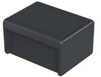 96018574 Bopla Bocube Series Graphite Grey Polycarbonate V0 Enclosure, IP66, IP68, IK07, Graphite Grey Lid, 160 x 300 x 239mm