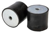 126-4914 RS PRO M10 Anti Vibration Mount, Female Buffer Foot with 161.24kg Compression Load