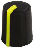 303dr110-006237239 Sifam 11.5mm Black Potentiometer Knob for 6mm Shaft D Shaped, 3/03/DR110-006/237/239