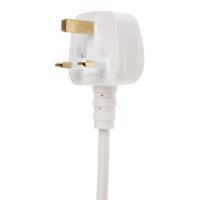262-1182 RS PRO IEC C13 Socket to Type G UK Plug Power Cord, 3m