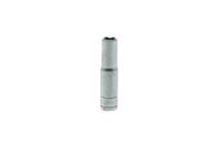 m140607-c Teng Tools 1/4 in Drive 7mm Deep Socket, 6 point, 49.5 mm Overall Length