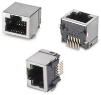 634008149821 Wurth Elektronik WR-MJ Series Female RJ45 Connector, Surface Mount, Nickel Plated Brass Shield Horizontal 1 Port 8 -Way
