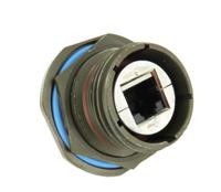 rjftv71g Amphenol Socapex RJFTV Series Female RJ45 Connector, Jam Nut, Cat5e Straight 1 Port 8 -Way