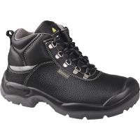 saul2s3no43 Delta Plus SAULT2 S3 Black Steel Toe Capped Men's Ankle Safety Boots, UK 9, EU 43