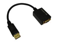 266-8493 RS PRO Male DisplayPort to Female VGA, PVC  Cable, 1080p, 150mm