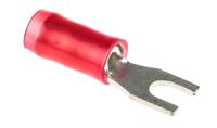 130521 TE Connectivity PIDG Insulated Crimp Spade Connector, 0.3mm² to 1.4mm², 22AWG to 16AWG, M2.5 Stud Size Nylon, Red