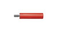 bu-2240-s-ni-rt Schutzinger Red Female Test Socket, 4 mm Connector, 32A, 1000V, Nickel Plating