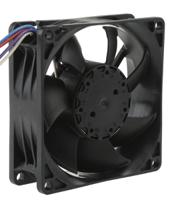 84522hhp ebm-papst 8450 Series Axial Fan, 12 V dc, DC Operation, 82m³/h, 3.6W, 80 x 80 x 25mm