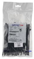 111-05850-t50s-pa66hs-bk HellermannTyton Cable Tie, Inside Serrated, 150mm x 4.6 mm, Black Polyamide 6.6 (PA66), Pk-100