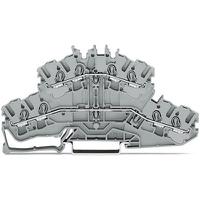 2002-2401 WAGO  TOPJOB S Series Grey, 2.5mm², 2-Level, Push-In Cage Clamp Termination, ATEX, EAC Ex, IECEx