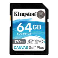 sdg364gb Kingston 64 GB SDXC SD Card, A2, Class 10, U3, UHS-I, V30