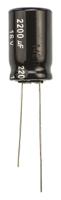 eca1chg222 Panasonic 2200μF Aluminium Electrolytic Capacitor 16V dc, Radial, Through Hole - ECA1CHG222