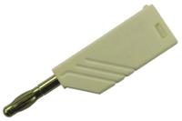 934100107 Hirschmann Test & Measurement White Male Banana Plug, 4 mm Connector, Screw Termination, 24A, 30 V ac, 60V dc, Nickel