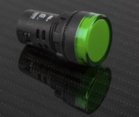 763-7949 RS PRO, Panel Mount Green LED Pilot Light, 22mm Cutout, IP65, Round, 230V ac