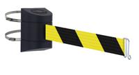 897c-33-d4-wcte Tensator Black Plastic Retractable Barrier, 4.6m, Yellow/Black Tape