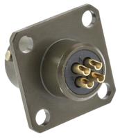 45102e84s50 Amphenol Socapex, 451 4 Way Panel Mount MIL Spec Circular Connector Receptacle, Socket Contacts,Shell Size 8, Bayonet
