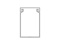 1set411014r0000 PVC Cable Trunking Accessory, 40 x 60mm