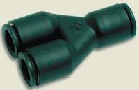 3140-08-10 Legris LF3000 Series Y Tube-to-Tube Adaptor, Push In 8 mm to Push In 8 mm, Tube-to-Tube Connection Style