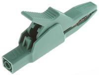 972405104 Hirschmann Test & Measurement Crocodile Clip 4 mm Connection, Brass Contact, 32A, Green
