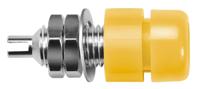 ibu401-yellow Schutzinger Yellow Female Banana Socket, 4 mm Connector, Screw Termination, 32A, 30 V ac, 60V dc, Nickel Plating