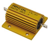 hs75-3r3-j Arcol, 3.3Ω 75W Wire Wound Chassis Mount Resistor HS75 3R3 J ±5%