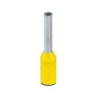 3201097 Phoenix Contact Insulated Ferrule, 8mm Pin Length, 1.5mm Pin Diameter, Yellow