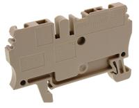 1608510000 Weidmuller  ZDU Series Brown, 2.5mm², Single-Level, Clamp Termination