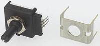 ecw0j-b24-ac0006l Bourns 6 Pulse Incremental Mechanical Rotary Encoder with a 6.35 mm Plain with Slot Shaft (Not Indexed), Panel Mount