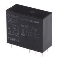 g2r-24-dc5 Omron PCB Mount Power Relay, 5V dc Coil, 4A Switching Current, DPDT