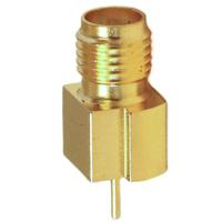 bu-1420721881 Mueller Electric, Jack Edge Mount SMA Connector, 50Ω, Solder Termination, Straight Body