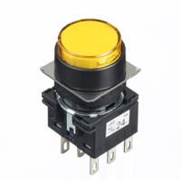 lb1l-m1t64y Idec Yellow Round Push Button Switch