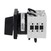 gx3211u Lovato, 3P 3 Position 60° Motor Reversing Cam Switch, 32A, Short Black Handle Actuator