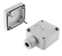 12945501 Spelsberg TK Series Grey Polystyrene Enclosure, IP66, Grey Lid, 52 x 50 x 35mm
