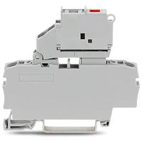 2002-16111000-541 WAGO 2002-1611/1000-541 TOPJOB S Series Grey, 2.5mm², 1-Level, Push-In Cage Clamp Termination, ATEX, EAC Ex, IECEx