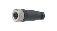99-0430-10-04 binder Industrial Circular Connector, 4 Contacts, Cable, M12 Connector, Socket, Female, IP67, 713 Series
