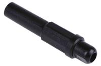 454-283 RS PRO Black Male Banana Plug, 4 mm Connector, Solder Termination, 10A, 1000V, Tin Plating