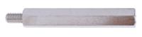 806-6651 RS PRO Standoff, M5 x M5 Thread, 50mm Body, Brass, Male/Female, 8mm Stud