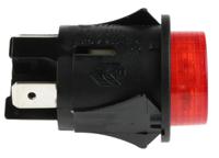 sp6018c1g0000 Molveno Illuminated Push Button Switch, Latching, Panel Mount, 25mm Cutout, DPST, Red LED