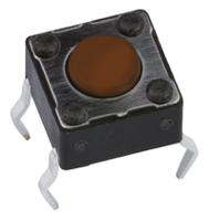 dts62nv APEM Brown Button Tactile Switch, SPST 50 mA @ 12 V dc 1.5mm