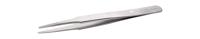 2asa ideal-tek 120 mm, Stainless Steel, Flat; Rounded, Tweezers