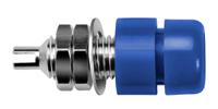 ibu401-blue Schutzinger Blue Female Banana Socket, 4 mm Connector, Screw Termination, 32A, 30 V ac, 60V dc, Nickel Plating