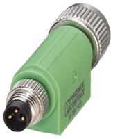 1519749 Phoenix Contact 3 Pole M8 Plug to 3 Pole M12 Socket Adapter